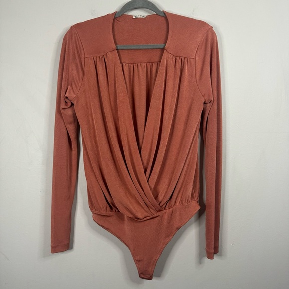 Intimately Free People Turnt Thong Bodysuit Ginger Spice size Medium - Picture 14 of 16